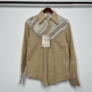 NOS VINTAGE 70'S KENNINGTON LTD CALIFORNIA WESTERN EMBROIDERED SHIRT RETRO SMALL